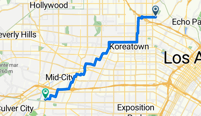 Melrose Ave, Los Angeles to McManus, Los Angeles