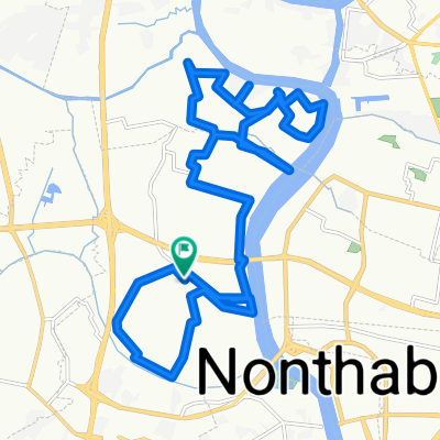 Soi Muban Crystal Town Home, Mueang Nonthaburi District to Soi Muban Sirin House Rattanathibet, Mueang Nonthaburi District