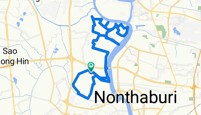 Soi Muban Crystal Town Home, Mueang Nonthaburi District to Soi Muban Sirin House Rattanathibet, Mueang Nonthaburi District