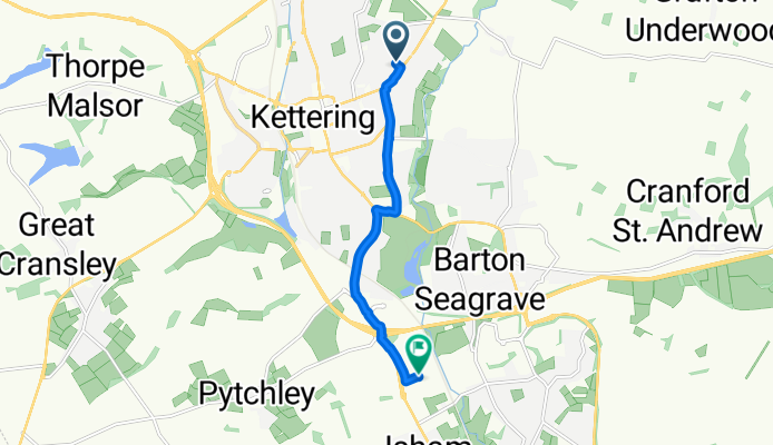Summer Crescent, Kettering to Pytchley, Kettering