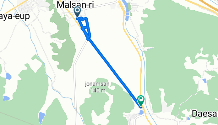 우리 집 &gt; 무진정 가는 경로