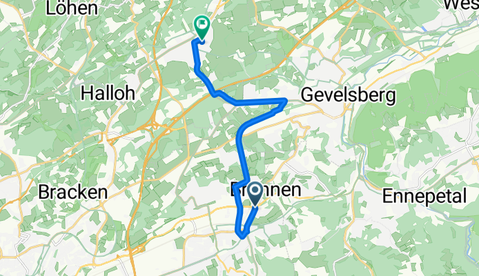 Brunnenstraße, Schwelm nach Oststraße, Sprockhövel