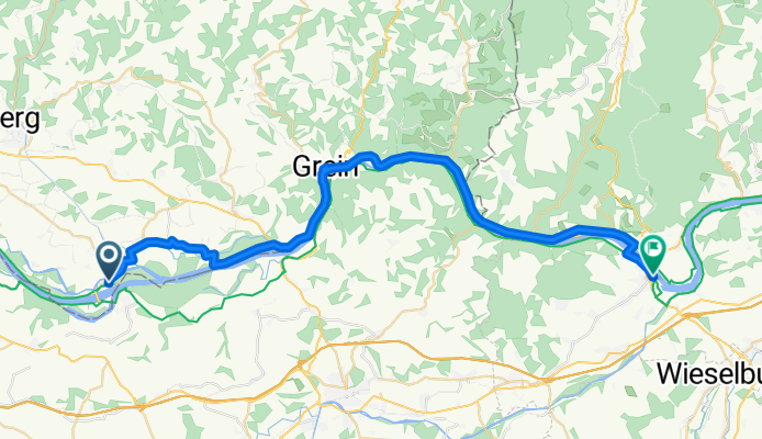 Mitterkirchen im Machland to Wiener Straße, Ybbs an der Donau