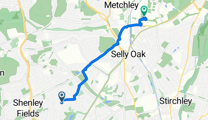 St Denis Road, Birmingham to Ring Road South, Birmingham