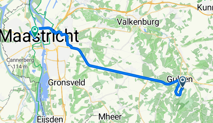 Berghemersteeg, Gulpen nach Inner city, Maastricht