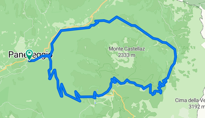 Route to Paneveggio Visitors Center