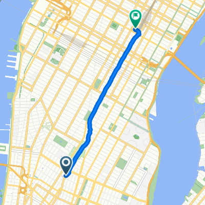 Lafayette St, New York to E 45th St, New York