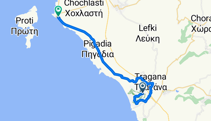 Lefki to Marathopoli