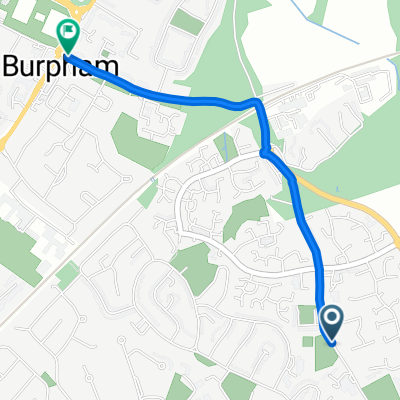 Merrow Street, Guildford to London Road, Guildford