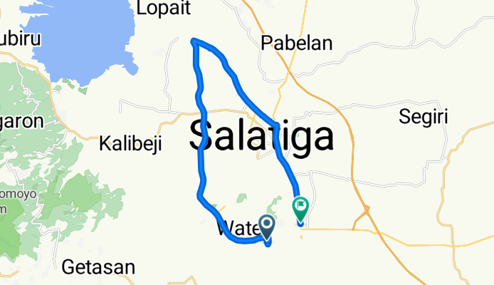 Argomulyo, 살라티가에서 Jalan Soekarno-Hatta, 살라티가까지