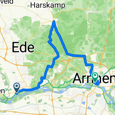 2026_Hanseroute_Tag 2_Wageningen-Arnheim_blaue Route, 46 km