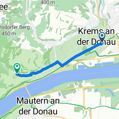Bahnhofplatz, Krems an der Donau to Reisperbachtalstraße, Krems an der Donau