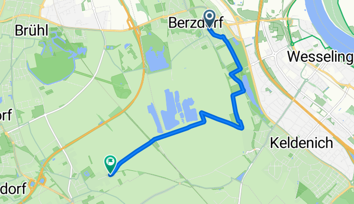 Hauptstraße, Wesseling nach Weiherhofstraße, Brühl