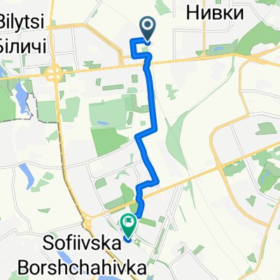 От вулиця Василя Степанченка 1А до бульвар Миколи Руденка