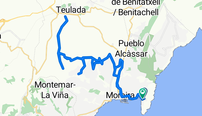 Teulada to Carrer Puerto del Sol, Teulada