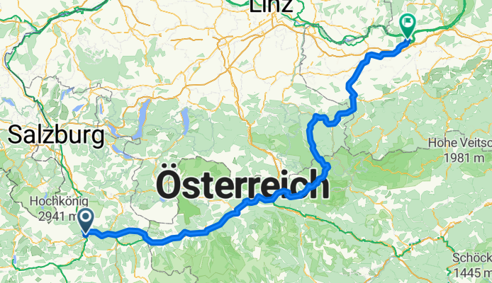 Von Bischofshofen bis Ybbs an der Donau