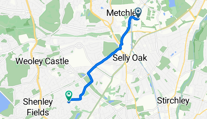 Ring Road South, Birmingham to St Denis Road, Birmingham