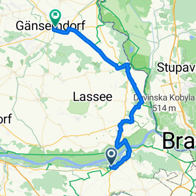 Langegasse, Petronell-Carnuntum to Nordbahnstraße, Gänserndorf