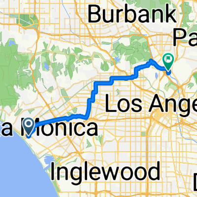 Sixth St, Santa Monica to N Coolidge Ave, Los Angeles