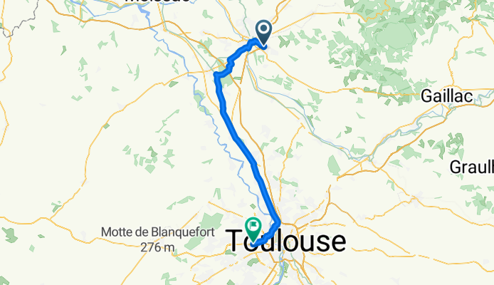 Montauban to Colomiers (Toulouse-Blagnac)