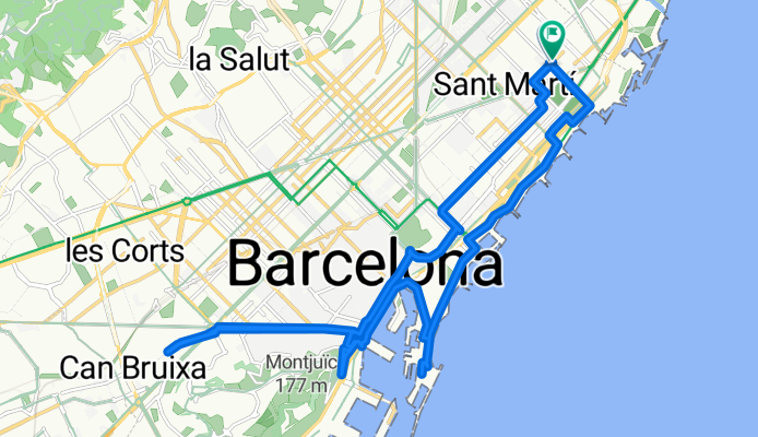 Carrer de Puigcerdà, Barcelona to Carrer de Puigcerdà, Barcelona