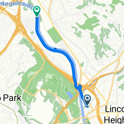 N Avenue 19, Los Angeles to Central La River Path, Los Angeles