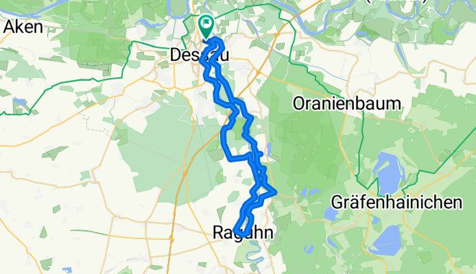 Route in Dessau-Roßlau