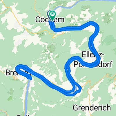 Sterntour rund um Cochem - Tour 1: Rundtour auf dem Mosel-Radwegüber Bremm nach Cochem