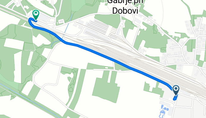 Ob njivah, Dobova to Sela pri Dobovi, Dobova