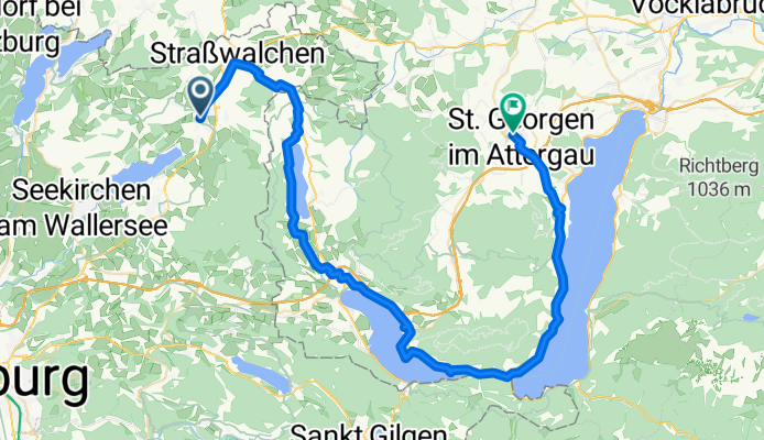 From Neumarkt am Wallersee to Sankt Georgen im Attergau