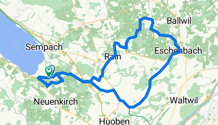 Bahnhofstrasse, Sempach Station nach Bahnhofstrasse, Sempach Station