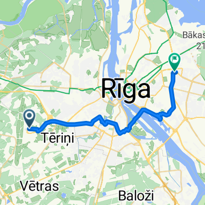 От P133 до Dzelzavas iela 6A