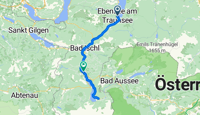 From Ebensee am Traunsee to Bad Goisern am Hallstättersee