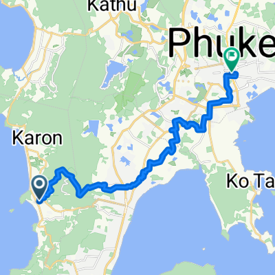 Route to Phuket Old Town