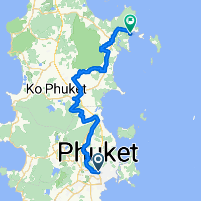 From Amphoe Mueang Phuket to Amphoe Thalang