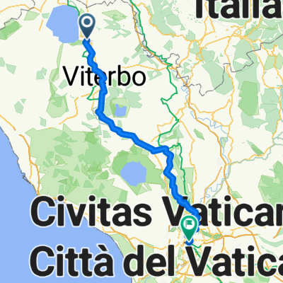 Via Bertina, Montefiascone nach Largo Giovanni Ventitreesimo, Rom