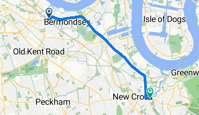 Druid Street, London to Deptford Bridge, London