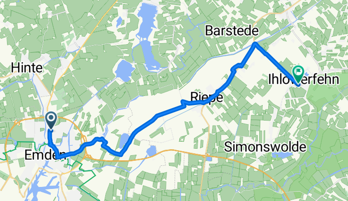 Schnedermannstraße, Emden nach Norderneyer Straße, Ihlow