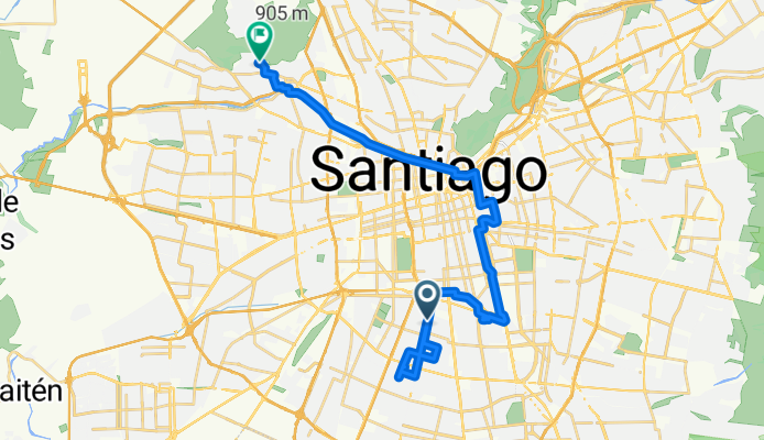 Ruta desde Gran Avenida José Miguel Carrera