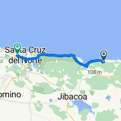 Ruta en Santa Cruz del Norte