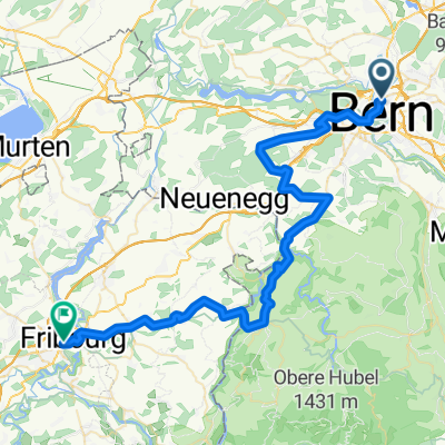 Bern-Fribourg über Schwarzenburg