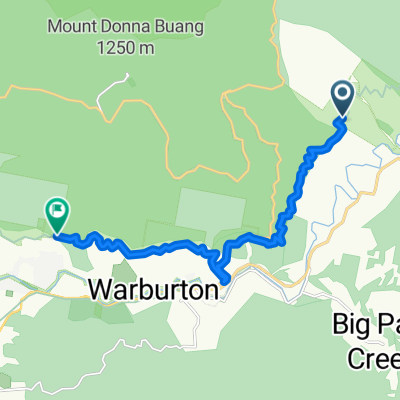 Oshannassy Aqueduct Trail, East Warburton to Oshannassy Aqueduct Trail, Millgrove
