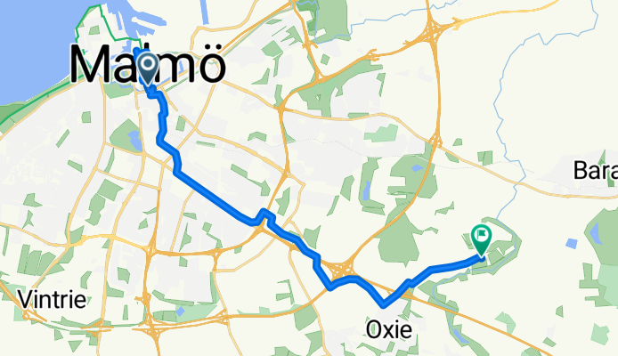 Drottninggatan, Malmö to Södra Sallerup, Malmö