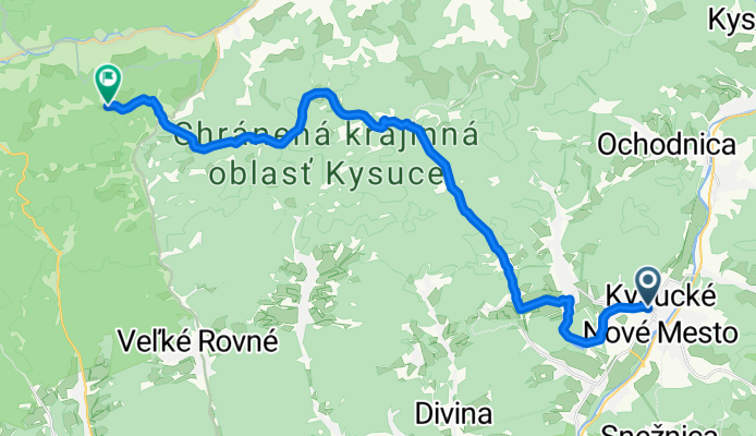 KM- Rudinská- rozhľ.Kamenité- Vrchrieka