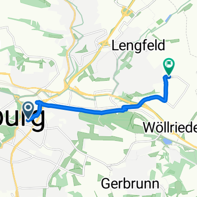 49.792, 9.946 nach 49.804, 9.998