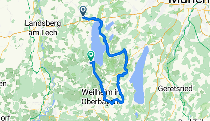 Von Eresing bis Dießen am Ammersee