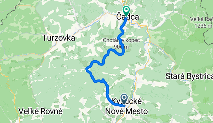 KM- Nesluša- Petránky- Chotár.kopec- Čadca
