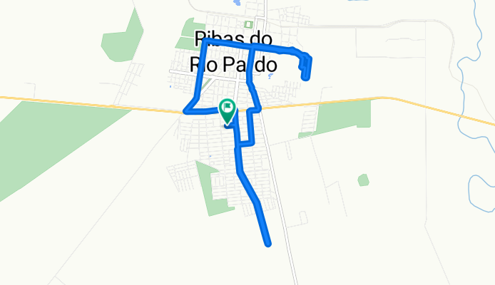 Rua José Tiago Pontes, Ribas do Rio Pardo a Rua José Tiago Pontes, Ribas do Rio Pardo