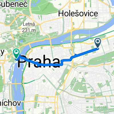 Křižíkova, Prague 8 a Cihelná, Prague 1