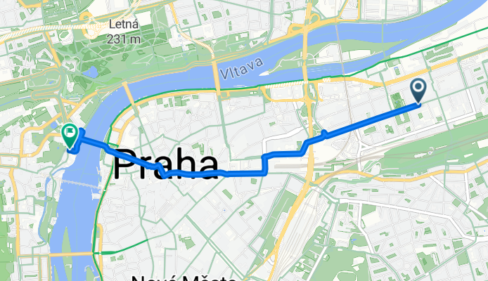 Křižíkova, Prague 8 a Cihelná, Prague 1